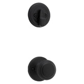 COVE KNOB INTR SNGL CYL MATBLK